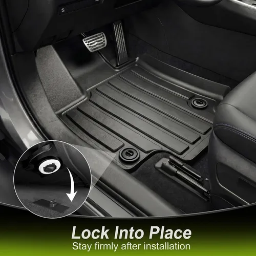 Miniatura 5 de AUTOSAVER88 Alfombrillas para RAV4 2019-2025, juego de alfombrillas de goma TPE antideslizantes para todo tipo de clima, accesorios automotrices