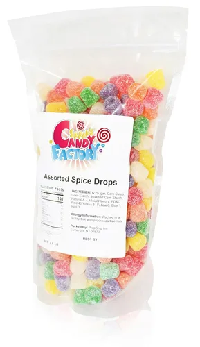 Miniatura 8 de Sarah's Candy Factory Caramelos surtidos de gotas de especias en bolsa resellable, 2.5 libras