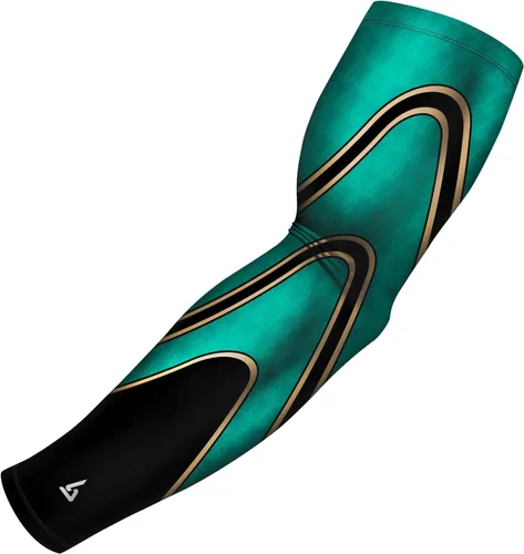 Miniatura 53 de B-Driven Sports Sleeve Pro-Fit - Manga de compresión para hombres y mujeres - Manga de brazo de baloncesto y voleibol - Individual Galaxia