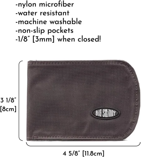 Miniatura 6 de Big Skinny Cartera curvada con bolsillo frontal plegable para hombre