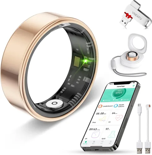 Miniatura 11 de Smart Health Ring for Women Men Fitness Tracke IP68 Waterproof Fitness Ring with Heart Rate/Blood Pressure/Blood Oxygen/Sleep Tracker/Step/Calories
