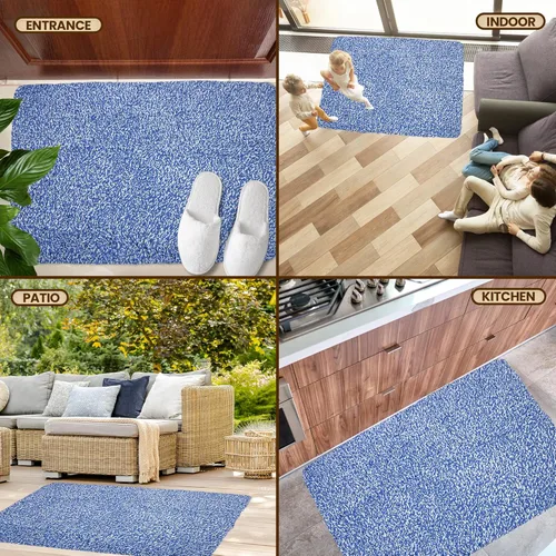Miniatura 7 de Tapete de microfibra de alta calidad para interiores, tapete lavable de 36 x 72 pulgadas, antideslizante, impermeable, súper absorbente, tapete