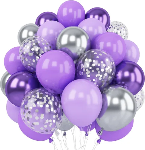Miniatura 27 de Globos de látex blanco dorado rosa claro, 35 piezas