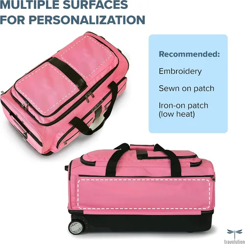 Miniatura 7 de Travolution Dance Bag with Garment Rack, 28 Inch Rolling Duffel With Wheels, Ideal for Competitions & Travel, Easy-assembly Lightweight Aluminum
