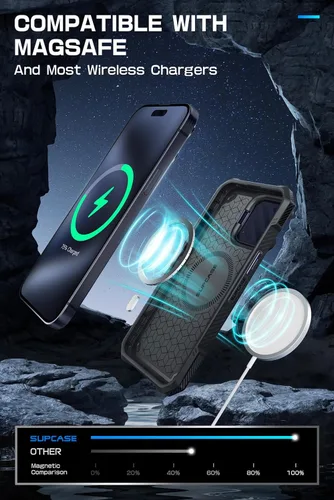 Miniatura 5 de SUPCASE Unicon Beetle Mag XT - Funda para iPhone 15 Pro con soporte, compatible con MagSafe, funda magnética resistente y resistente para iPhone 15