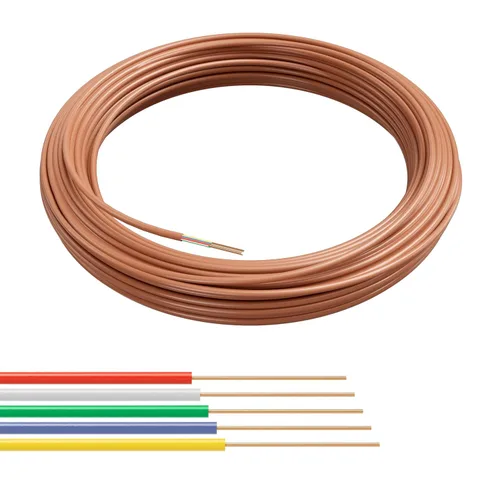 Miniatura 12 de Cable The Cimple Co para termostato, color café, cobre macizo calibre 18, conductor, certificación CL2 UL, CMR nominal CL3, residencial, comercial e