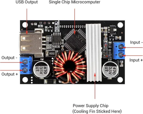 Miniatura 8 de DROK Paquete de convertidor Buck Boost 4A 35W y 4A 60W DC