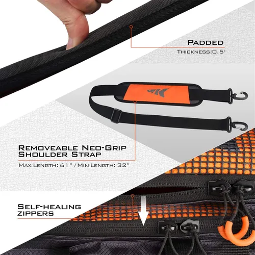 Miniatura 7 de KastKing Bolsas de equipo de pesca y aparejos - Bolsas de pesca resistentes al agua salada - Bolsas de almacenamiento de aparejos de pesca