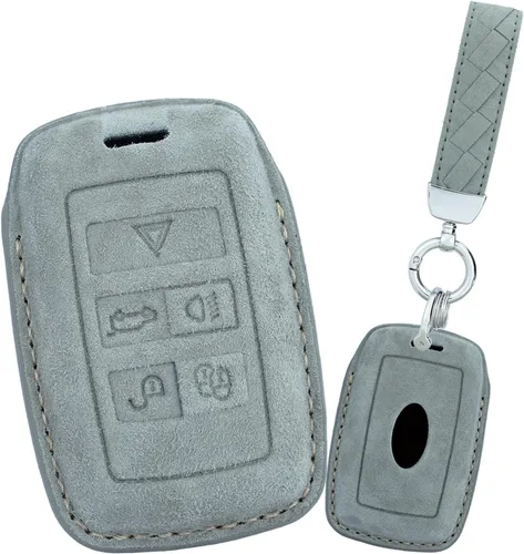 Miniatura 15 de ontto Funda de piel de gamuza suave y duradera para llave de coche, protector completo para Land Rover 2020 en adelante, compatible con Range Rover