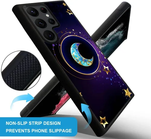 Miniatura 4 de ZHEGAILIAN Funda compatible con Samsung Galaxy S22 Ultra, antideslizante, de poliuretano termoplástico suave, a prueba de golpes, compatible
