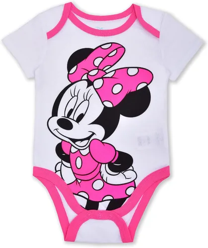 Miniatura 4 de Disney Paquete de 4 unidades de Minnie Mouse de manga corta para bebé paquete de enredadera para niñas