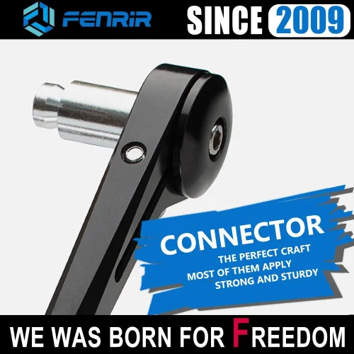 Miniatura 9 de FENRIR Espejos CNC de aleación de aluminio para motocicleta Cafe Racer, negro, para el extremo del manubrio, lateral de 22 mm, 7/8" pulg., espejo