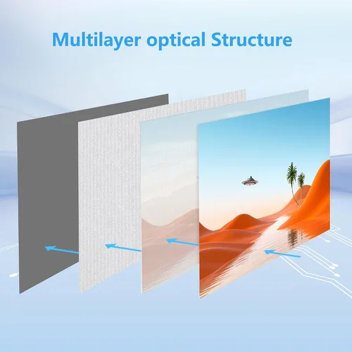 Miniatura 8 de Pantalla de proyección de 120 pulgadas, pantalla de película 4K portátil plegable y lavable 16:9, antiarrugas, pantalla de proyección