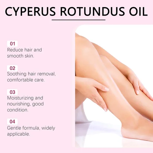 Miniatura 3 de Aceite Cyperus Rotundus de 2.0 fl oz, aceite natural de Cyperus Rotundus para depilación, reduce el crecimiento no deseado del cabello, hidratante
