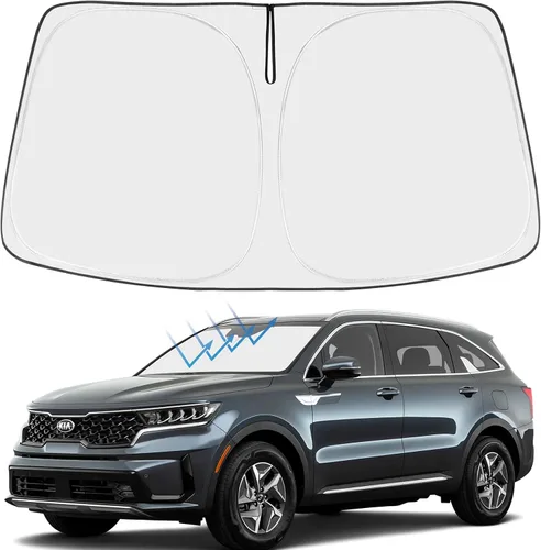 Miniatura 196 de Proadsy Parasol para parabrisas actualizado 2025, ajuste personalizado Dodge RAM 1500 2Dr 2019-2024 2025, 4 capas, plegable, protector de parasol