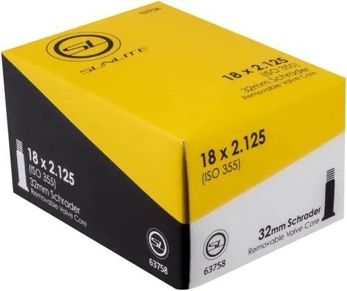 Miniatura 35 de Sunlite Tubos de válvula Schrader Standad, varios tamaños Negro