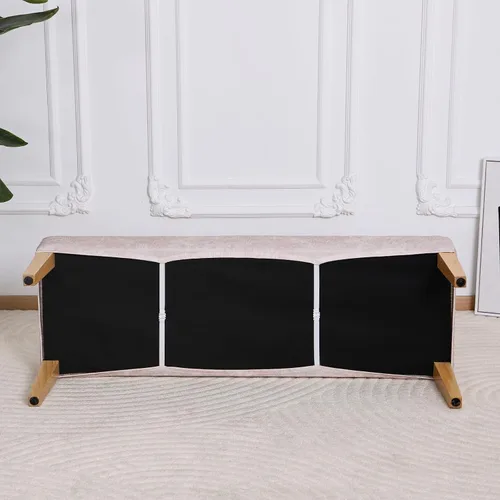 Miniatura 3 de FORCHEER Funda para Banco de Comedor de Tela de Cuero Sintético Innovadora Funda Deslizable para Banco para Sala de Estar Lavable Funda para Otomán