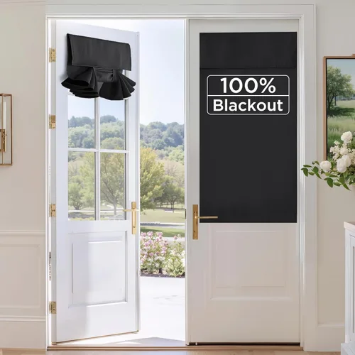 Miniatura 16 de RYB HOME 2 Paneles Cubierta de Ventana de Puerta de Aula, Persianas Opacas para Ventanas y Puertas de Aula Cubierta Persianas de Confinamiento