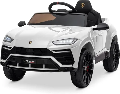 Miniatura 8 de Kidzone Auto de Paseo 12V Lamborghini Urus Vehículo Eléctrico de Juguete para Niños con Control Remoto para Padres, Bocina, Radio, Puerto, AUX
