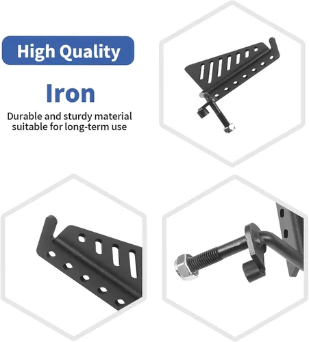 Miniatura 3 de RT-TCZ para Wrangler Pedales de descanso Pedales para Jeep Wrangler JK JKU JL JLU para Jeep Gladiator JT Accesorios de metal negro 2 unids