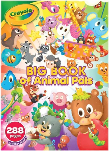 Miniatura 2 de Crayola Libro para colorear, libro grande de amigos de animales, 288 páginas para colorear, regalo para niños, edad 3, 4, 5, 6