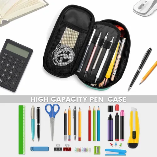 Miniatura 4 de Estuche organizador de lápices de alpaca, diseño de llama, hojas de animales, caja de papelería, caja de maquillaje, suministros escolares