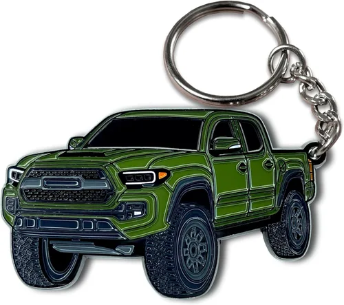Miniatura 15 de Llavero Tacoma – Accesorios Tacoma 2016-2022 mods 2023 2024 Cool Key Chain Fob Cover 3ª generación Toy Truck Quicksand