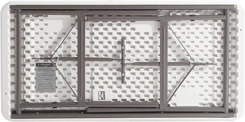 Miniatura 4 de Alera Mesa plegable rectangular de resina, borde cuadrado, 72 pulgadas de ancho x 30 pulgadas de profundidad x 29 horas, platino Platinado