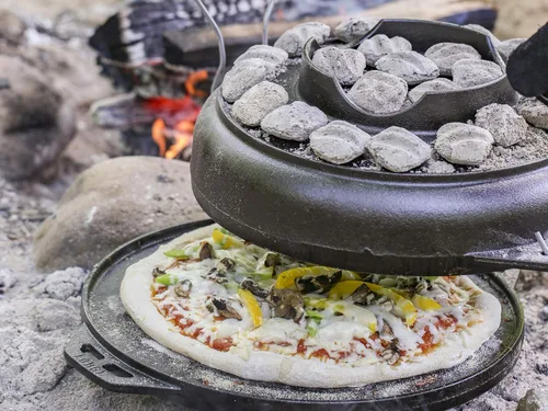 Miniatura 6 de Lodge - Kit de cocina de hierro fundido. El juego de cinco piezas de hierro fundido incluye una parrilla/plancha reversible de 14 pulgadas, fondo