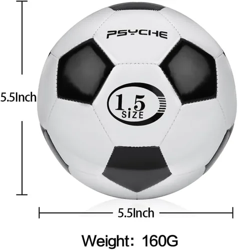 Miniatura 5 de Wisdom Leaves Mini pelota de fútbol para niños/niños pequeños, pelotas de fútbol de tamaño 1.5, pelota de juguete para juegos en interiores