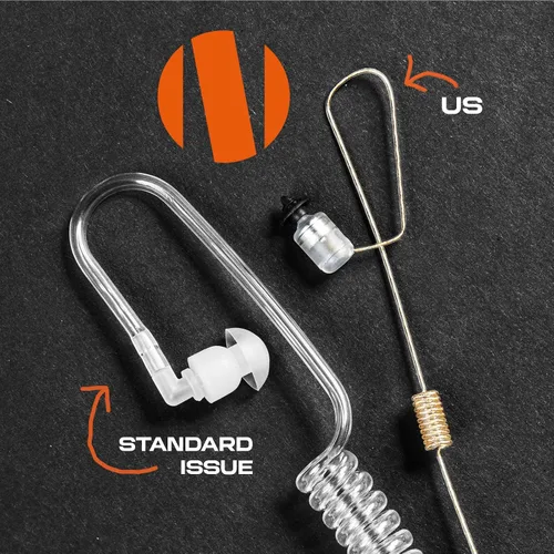 Miniatura 2 de N-ear 360 Flexo - Auricular de una sola oreja de tela de fibra trenzada dinámica (conector de 0.138 in, 22 pulgadas)