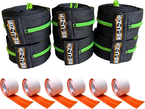 Miniatura 9 de RE-U-ZIP® Cremallera resistente reutilizable con barrera contra polvo Paquete Pro Sistema patentado de gancho y bucle Rentable y confiable