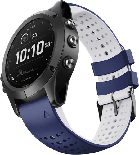 Miniatura 14 de NotoCity Correa de reloj de silicona de 0.866 in para Garmin Fenix 6, banda de ajuste rápido de 0.866 in para Fenix 8/8 Pro 1.850 in/Fenix 7/Fenix