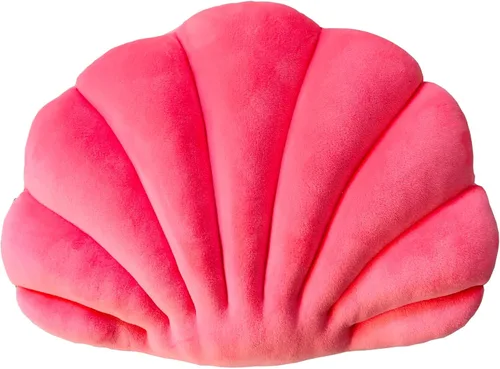 Miniatura 9 de YRXRUS Almohadas con forma de concha, almohada en forma de concha verde lago, almohada decorativa pequeña y linda con forma de concha marina