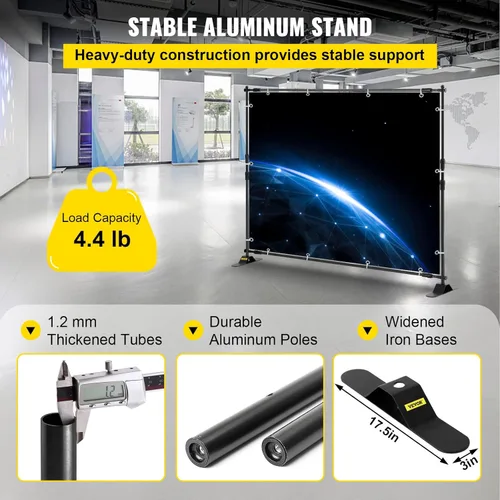 Miniatura 3 de Eteyo MaxTough - Soporte para telón de fondo resistente de 8 x 8 pulgadas y de 10 x 8 pulgadas para usar como exhibidor de fotos en comercio, stand