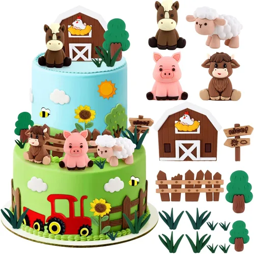 Miniatura 42 de Hooqict 26 piezas de decoraciones de pasteles de los años 80 y 90, decoraciones retro de los años 80 de hip hop con bolas de purpurina para cupcakes