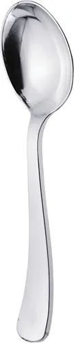 Miniatura 16 de Party Essentials 50 cucharas de plástico duro, plata brillante Cucharas plateadas brillantes