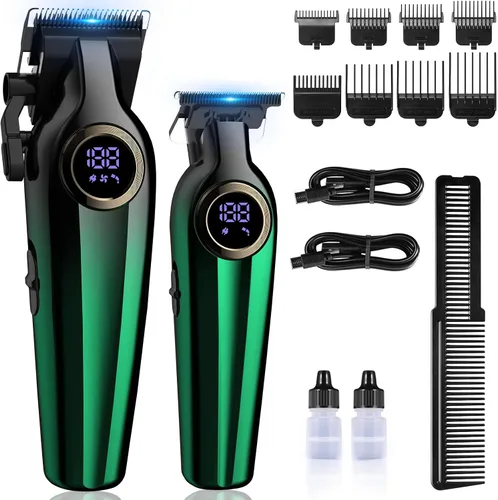 BILLAR Cortadora de pelo profesional para hombres, kit de corte de barba para hombre, recortadora de pelo, afeitadora inalámbrica y recortadora de