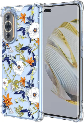 Miniatura 26 de Funda para Huawei Nova Y61 Clear Flower Phone Case Soft TPU a prueba de golpes, antiarañazos, funda protectora para Huawei Nova Y61, flores coloridas