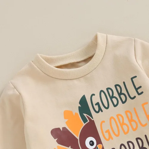 Miniatura 148 de Adobabirl Conjunto de sudadera y pantalones de Halloween para bebé, sudadera y pantalones con parche de calabaza para Halloween, otoño, ropa de bebé
