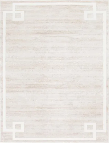 Miniatura 45 de Unique Loom Colección Uptown de Jill Zarin - Alfombra moderna con textura de estilo griego, color beige (1.25 x 1.85 m)