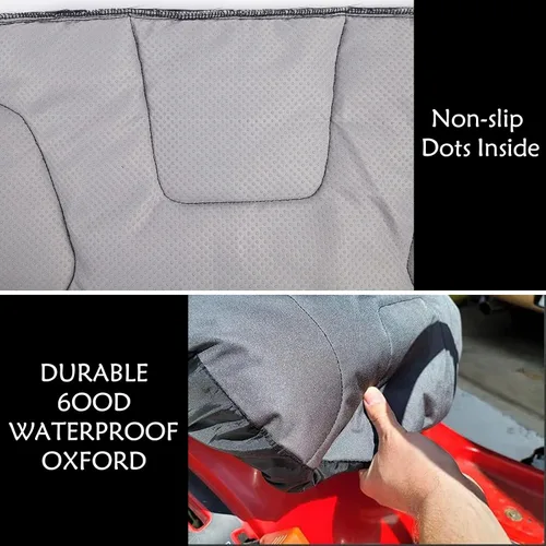 Miniatura 2 de HOMEYA Funda de asiento para cortacésped, resistente al agua, 600D, Oxford, con relleno y bolsillos traseros, para asientos de 16.5 pulgadas