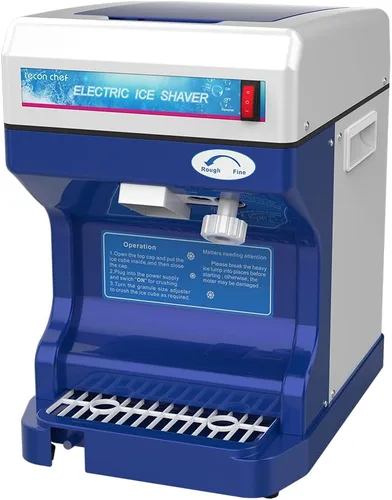 Leconchef - Máquina eléctrica para trituradora de hielo de mesa, máquina para hacer cono de nieve, 265 libras/horas para uso doméstico y comercial,