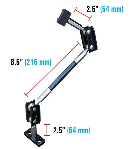 Miniatura 5 de Strong Hand Tools Brazo de fabricante modular de tercera mano, totalmente articulado, totalmente ajustable, base de montaje de mesa de 2 agujeros