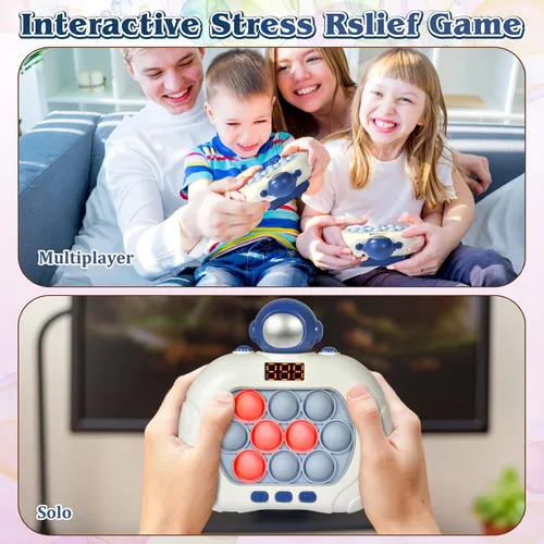 Miniatura 4 de GAPER GO Juguete antiestrés con luz para niños de 5, 7, 8 a 12, rompecabezas de mano, juguetes sensoriales con pantalla LED, juguetes de Navidad