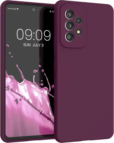 Miniatura 92 de kwmobile Funda Compatible con Samsung Galaxy A14 5G - Funda de teléfono de TPU y silicona con acabado suave - Verde Lima