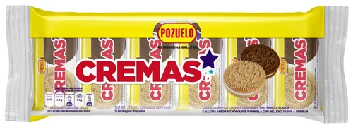 Miniatura 3 de Pozuelo Paquete variado de galletas y galletas Chocolate Chiky, galletas de mantequilla, galletas Club Extra Crackers, Cremas Star, Cremas Mixed