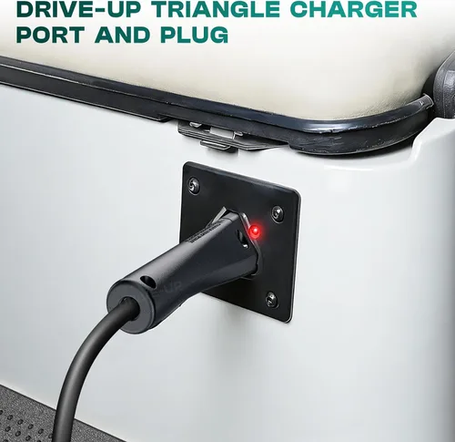 Miniatura 5 de DRIVE UP Golf Cart 48V Charger Plug Handle Suitable for EZGO RXV, EZGO 3-Pin Triangle Charger Plug, OEM 604321 611219