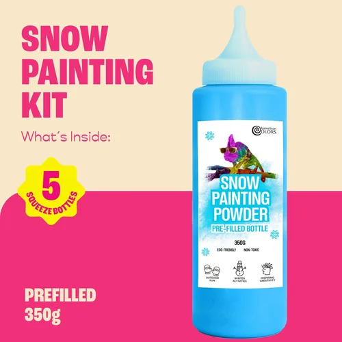 Miniatura 2 de Kit de Pintura de Nieve Chameleon Colors - Paquete de 10 - 5 Colores Vibrantes - 5 Botellas de Pulverización - Kit de Arte y Manualidades