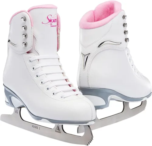 Miniatura 10 de Jackson Ultima SoftSkate - Patines de hielo para patinaje artístico para mujer/niña, ancho medio Blanco/forro polar